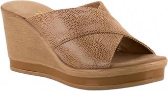 Onex Womens Dianne Slide Wedge In Beige