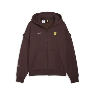 Puma Felpa con cappuccio oversize Scuderia Ferrari Premium da uomo, Accessori, Marrone, XL