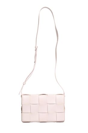 Bottega Veneta Pink Intrecciato Cassette Shoulder Womens Bag (Pre-Owned)