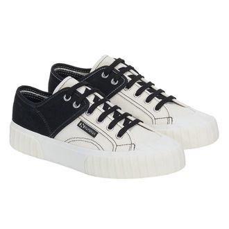 Superga Dames/Dames Kleurblok Trainers (Zwart/Blauw/Oranje)