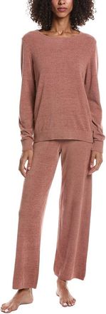 Barefoot Dreams 2Pc Boatneck Pullover & Pant Set