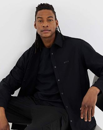 HUGO BOSS Relax Fit Overshirt - Black