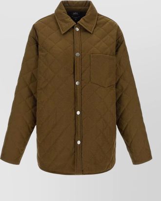 A.P.C. quilted wool jacket