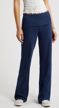 BP. Foldover Leggings in Navy Iris at Nordstrom, Size Xx-Small