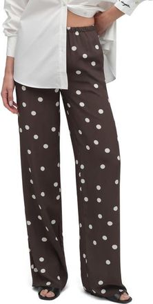 Favorite Daughter The Everything Pants in Espresso Polka Dot at Nordstrom, Size X-Small