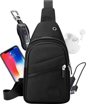 Generic Chest Bags For Women - Waterproof Sling Bag, Casual Messenger Daypacck Backpack | Fashionable Outdoor Travel Shoulder Bag For Running Hiking Sport Lig