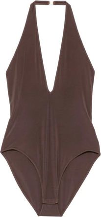 Zimmermann Body, female, Brown, Size: XS Luna Halterneck Bodysuit