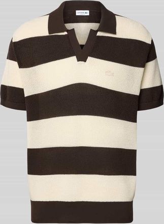 Lacoste Regular Fit Poloshirt aus reiner Baumwolle in Dunkelbraun, Gr&ouml;&szlig;e XXXL