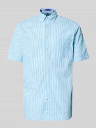 Christian Berg Regular Fit Freizeithemd mit Brusttasche in Helltuerkis, Gr&ouml;&szlig;e 3XL