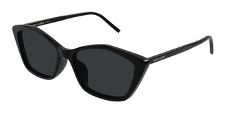 Saint Laurent SL 775/F Asian Fit 001 Womens Sunglasses Black Size 57 - Free RX Lenses - Free RX Lenses