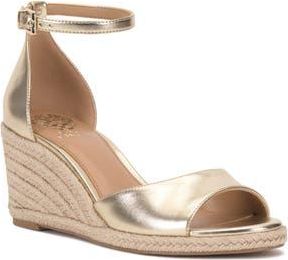 Vince Camuto Faylie Wedge Espadrille Sandal in Egyptian Gold at Nordstrom Rack, Size 6.5