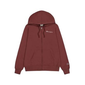Champion Hooded Full Zip Sweatshirt - Dames - Vesten met rits - Bruin - XS - Katoen - Hoodies & sweatvesten