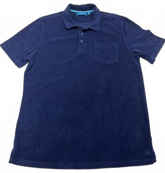 Tori Richard Mens Aerial View Polo In Navy / Midnight