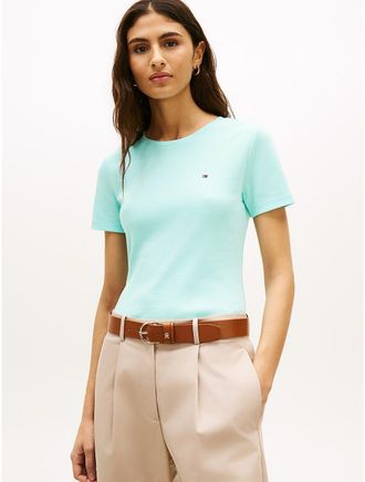 Tommy Hilfiger Womens Crewneck Favorite T-Shirt - Blue - XXL