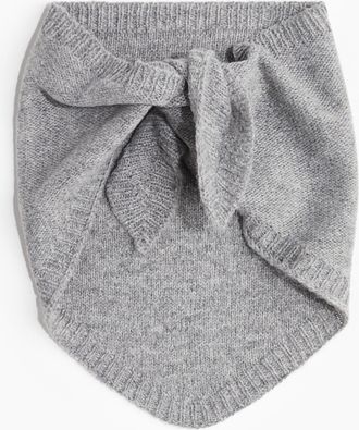 H&M Gestricktes Dreieckstuch - Grau