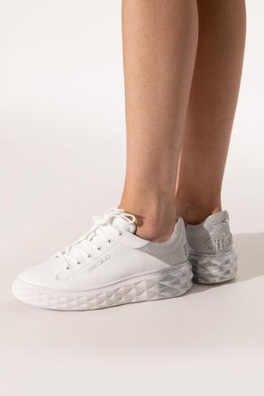 Jimmy Choo London Diamond Sports Shoes, Womens, White