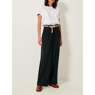 Sessun Broek met hoge taille en wijde pijpen EMILE