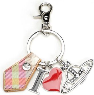 Vivienne Westwood I Love Orb Keyring - unisex - Sleutelhangers & Tashangers - Veelkleurig - ONE Size - Katoen - Accessoires