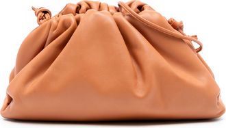 Bottega Veneta Tweedehands Lamsleer De Mini Pouch Schoudertas