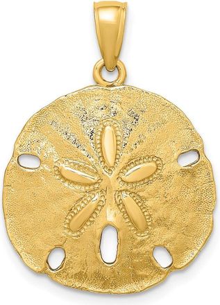 Diamond2Deal 14k Gold Polished S Dollar Charm
