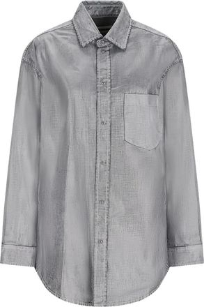 Darkpark Camicia con effetto denim - Grigio