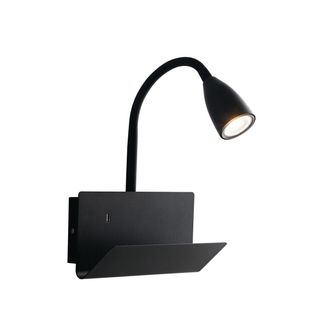 TFT Home Furniture CROOKS wall lamp with usb, black