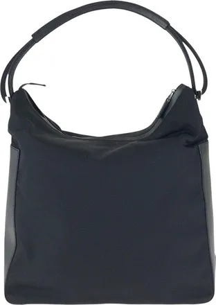Gucci Black Nylon & Leather One Shoulder Bag (Authentic Pre-Loved)