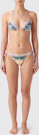 Zimmermann Bikini a triangolo con stampa floreale e dettagli ricamati