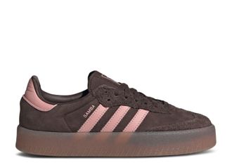 adidas Originals Womens Sambae Shoes, Dark Brown/Wonder Mauve/Gum M4, 6 UK