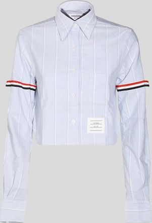 Thom Browne Shirts Blue And Green-Donna