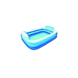 Trade Shop Trade Shop - Piscina Rettangolare Gonfiabile Con Poggiatesta 266 X 175 X 50 Cm 2 Camere Aria