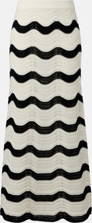 La DoubleJ Gonna midi in crochet di cotone