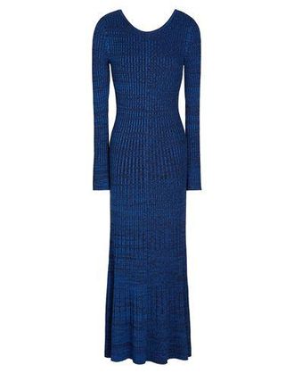 8 by YOOX VISCOSE BLEND RIB KNIT MAXI DRESS