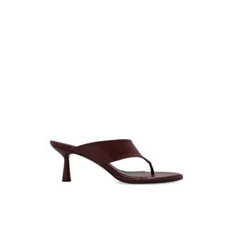 Aeyde Heeled Mules, female, Red, Size: 9 1/2 US Olenna Heeled Mules