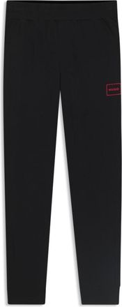 HUGO BOSS Stretch-cotton tracksuit bottoms with logo print