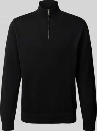 Armedangels Armedangels Regular Fit Troyer aus reiner Baumwolle Modell FAABES in Black, Größe XL