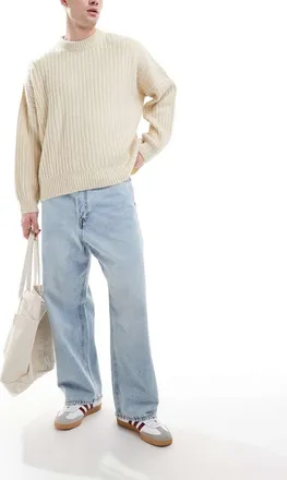 Jack & Jones Ron skater fit jeans in light blue