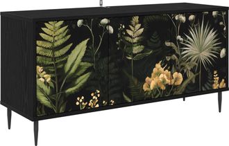 vidaXL Mueble De Tv Rhenen 102 X 33 X 51 Cm Roble Negro Vidaxl