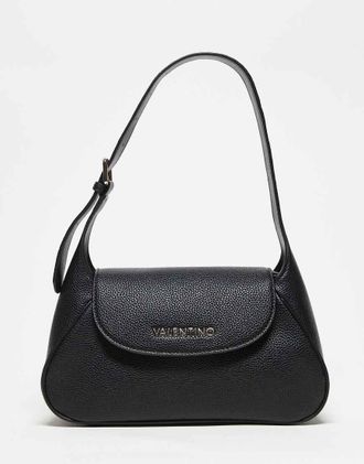 Valentino Daphne - Borsa da spalla con fibbia nera-Nero