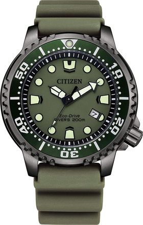 Citizen Promaster Mens Green Watch BN0157-11X Silicone - One Size