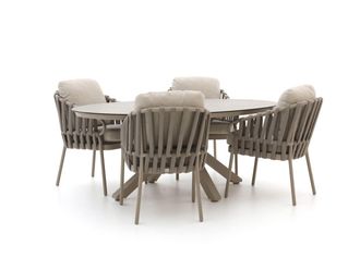 Tierra Outdoor Nuri/Oblong 200cm dining tuinset 5-delig