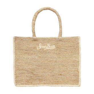 MC2 Saint Barth Tote Bags, female, Beige, Size: ONE SIZE Borsa Vanity