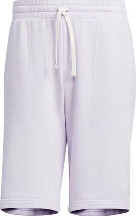 adidas neo Solid Color Lacing Casual Straight Shorts Unisex Purple HS6824
