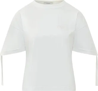 Givenchy T-shirt van katoen met strikken - Dames - T-shirts - Wit - S - Katoen - Tops