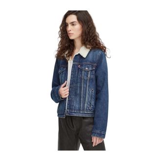 Levi's Dames, Jassen, Blauw, Maat: XS Denim