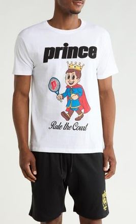 Prince Graphic Print Cotton-Blend T-Shirt in White at Nordstrom Rack, Size X-Large