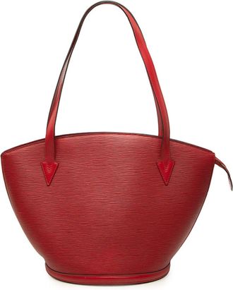 Louis Vuitton Epi Castilian Red Leather Tote Bag (Pre-Owned)