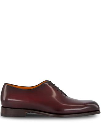 Santoni lace-up oxford shoes - men - Calf Leather/Calf Leather/Calf Leather - 11 - Red