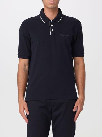 A|X Armani Exchange Polo in Jersey con logo e contrasti