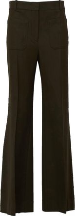 Victoria Beckham Alina Trouser High-Waisted Wide-Leg Pants